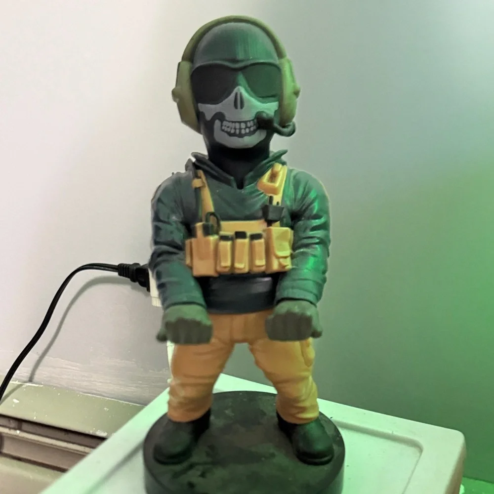 Military-Themed Bobblehead with Headset